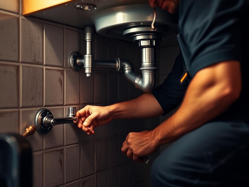 Plumbing at work